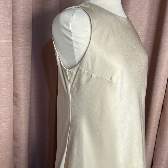 Carole Little Women's Size 14 Ivory A-Line Satin Dress NWT Career Elegant USA - Picture 8 of 14